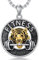 HARMONY BOLA Tiger Halskette Sterlingsilber für Herren Langhantel Anhänger Fitness Studio Schmuck Geburtstagsgeschenke für Jungen