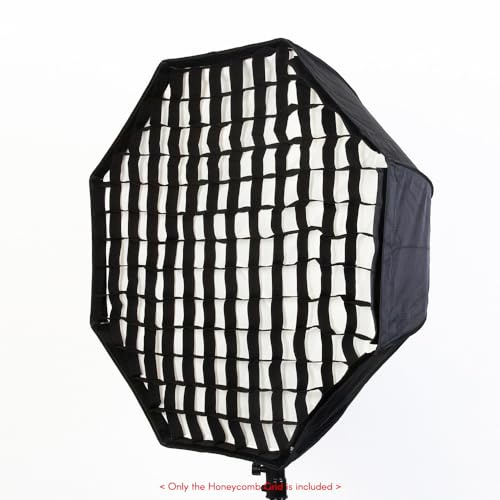 Andoer 80 cm/31,5 in Fotografía Octagon Softbox Grid Negro Honeycomb Grid Fotografía Softbox Accesorios