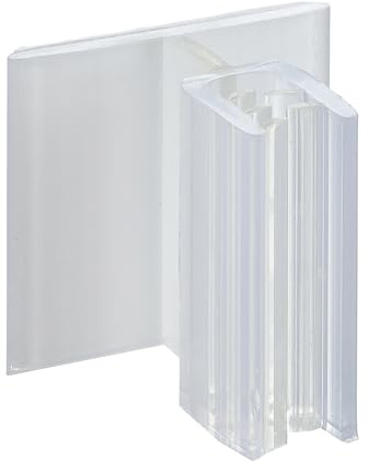 SPRINTIS Selbstklebender Kartenhalter, 100 Stück, 25 x 25 mm,transparent, vielseitige Schilderbefestigung für Büro, Messen undEvents