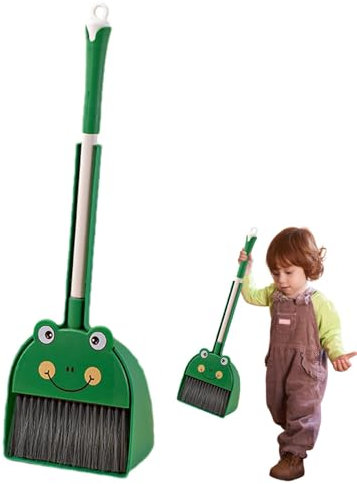 Juego De Limpieza Para Niños, Escoba Y Recogedor Para Niños, Set Limpieza Juguete Bebe, Escoba Con Recogedor Y Fregona Para Jardín De Infantes,Juego Creativo, Regalo Para Niños Y Niñas De 3 Años Y Más