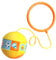Kouamor Glowing Bouncing Ball, Skip Ball Ankle Toy, Flashing Jump Ring Glowing Jumping Ball, One Legged Kick Ball, Bouncing Rope Ball, Sports Swing Ball for Kids 3-8 Year Old (Yellow)