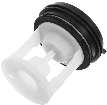 HOMSFOU 2hole Washing Machine Drain Pump Plug Plastic Hose Seal Lint Trap Filter for Washer Drain Hose Kitchen Home Use Prevents Clogging