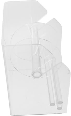 ibasenice Dispenser Etichette Regolabile Da Scrivania Con Scomparti in Acrilico Organizer Compatto Per Etichette Adesive Supporto Durevole Per Ufficio Scuola e Casa