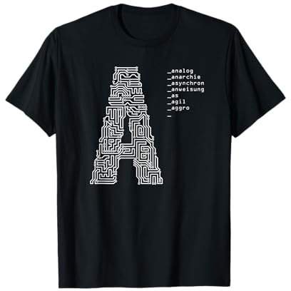 A buchstabe platine pc programmierer admin nerd coder CPU T-Shirt
