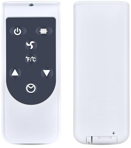 TCNOUMT Neue Ersatzfernbedienung für Lehmann Konvektor Heizung Heizkörper LHOHC-2013C/ Tristar KA-5819 CH2000DW/Sichler/OM Market/MalTec CH3500D/DMS ‎EHK-2300 Elektroheizer Fernbedienung Heizer