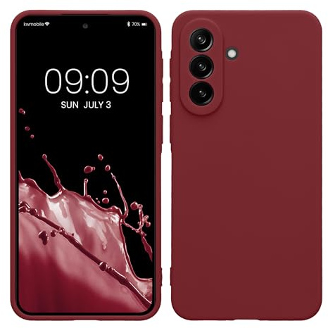 kwmobile Handyhülle für Samsung Galaxy A37 5G Hülle - weiches Handy Silikon Case - Schutzhülle Cover - Bordeaux Violett