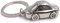 H-Customs Porte-clés de Voiture en métal d'argent Voiture Voiture