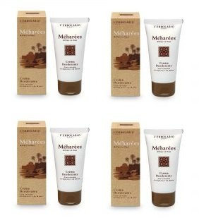 Die Erbolario – Meharees Creme Deodorant 50 ml – 4 Packungen sanft, straffende, nährend, empfindliche Haut, assorbiodori.