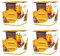 pajoma® Duftkerze 4er Set, Weihnachtsduft - im satinierten Glas | 4x 120g Wachsgewicht, Brenndauer: 25 Stunden, in edler Geschenkverpackung | Premium Qualität