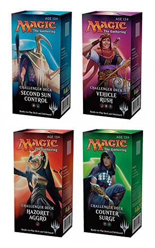 ALL 4 MTG Magic Challenger Decks: Hazoret Aggro Vehicle Rush Control Counter