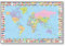 Postereck - 0609 - Hochwertiges Weltkarten Poster | Weltkarte Wand zum aufhängen | Unterricht Klassenzimmer Schule World Map Wall | Landkarte Welt XXL | Poster - DIN A4-21,0 cm x 29,7 cm