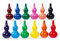 WONDERFORU Wachsmalstifte für Kleinkinder, ungiftig, 12 Farben Abwaschbare Sichere Essbare Zeichenstift Buntstifte Finger-Handgriff-Stifte, Buntstifte Stapelbares Spielzeug für Kleinkinder und Kinder