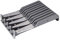 Blum Tandem Box Cutlery Tray Kitchen Knife Holder ZSZ.02M0 for Kitchen Drawers | Plastic Orion Grey Matte - Stainless Steel Matte | Depth: 260 mm | 1 Piece - Drawer Organiser for Knives