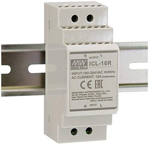 Mean Well ICL-16R Einschaltstrombegrenzer Serie: ICL-16R/L für induktive und kapazitive Lasten Grau Schutzklas