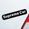 Auto Aufkleber Supreme Car Beste Oberste Höchste 19x4 cm Schwarz Matt Sticker Heckscheibenaufkleber