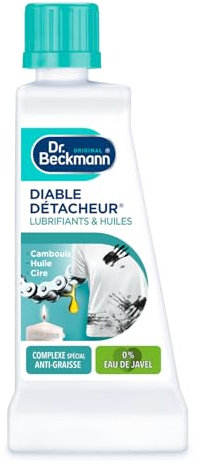 Dr. Beckmann - Liquide Diable Détacheur spécifique Lubrifiants & Huiles 50 ml - pour taches de cambouis, goudron, cire, résine - Complexe spécial anti-graisse - Lot de 3, Non parfumé