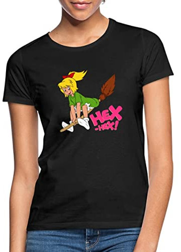 Spreadshirt Bibi Blocksberg Fliegt Davon Frauen T-Shirt, XXL, Schwarz