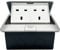 Pop up Electrical Outlet Cover Box, Floor sockets Table Waterproof IP20 220v, 2 Sockets Power Plugs, for Table Office Desktop Restaurant Kitchen Cafe Countertop, Silver