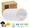 AKOFIC Filtre Fontaine Eau Chat, Lot de 8 Filtres de Remplacement pour Fontaine à Chat Chien Triple Action, Filtres de Rechange de Fontaine avec Charbon Actif et Résine Échangeuse D'Ions (Rond)