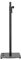 Gravity LS 431 C B Light Stand and Speaker Stand with Compact Square Steel Base and Eccentric Mounting Function, Black