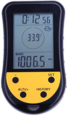 Saterkali 1 Set Fishing Barometer Measurement Calendar Useful Electronic Bearing Sensor Barometric Sensor Black