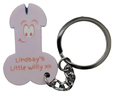Personalised Willy Trolley Token Keyring Fun Novelty