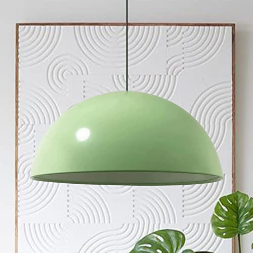 bamyum Lipeo Industrielle Pendelleuchte Minzgrün Metall 50cm Lampenschirm Groß, Hängelampe Industriell Lampe Vintage Hängeleuchte, Retro Pendelleuchte Esstisch, Pendellampe, Esszimmerlampe Küchenlampe
