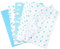 Larcenciel Seidenpapier 50 Blatt, Baby-Fußabdrücke Seidenpapier Blau zum Geschenktüten und Geschenkverpackung, Exquisites Baby-Jungen-Design Geschenkpapier für Taufen, Geburtstage, Jubiläen, 50x35cm