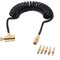 Set adattatore per bombola di gas con adattatore per gas con adattatori in ottone da 5 pezzi