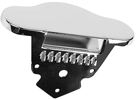 Mandolinen-Saitenhalter Chrom, Elevate Texture Mandolinen-Saitenhalter Schnelle Saitenwechsel verbessern den Ton Zinklegierung Professionell für Instrument