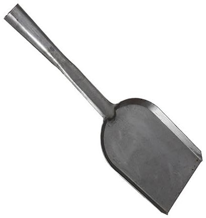 Pala da camino, larga 12 cm, in metallo, per barbecue, paletta per la polvere, per forno, giardino e bruciatore