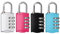 4 Piezas Candado Combinacion 4 Digitos, Cerradura de Combinación Candado Taquilla Gimnasio Impermeable, Candado Numeros, Candado seguridad para Taquillas, Gimnasio, Eqipaje y Maleta Viaje (4PCS)