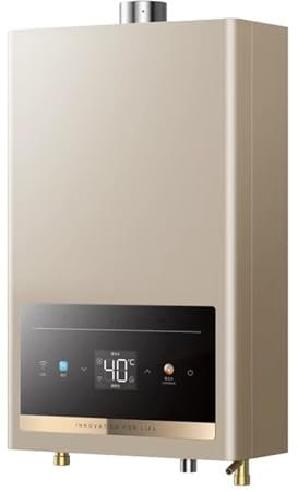 WHYATT Chauffe Eau Gaz, Cuisine 16L, Chauffe-Eau Naturel à Température Constante avec Affichage Numérique