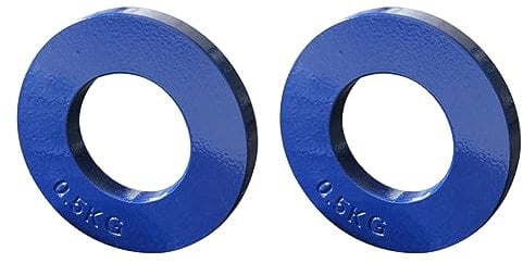 ZOMTTAR 2X Fractional Weights Fractional Weights Mini Weight Plates Strength Training Plates Accurate Disk Accessory Blue 0.5Kg