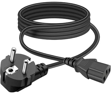 AC Power Cable Netzkabel Stromkabel 3 polig Replacement for Rocktile AA-60 BN Eric Amplifier AMP 3 Prong C13 Power Cord Plug