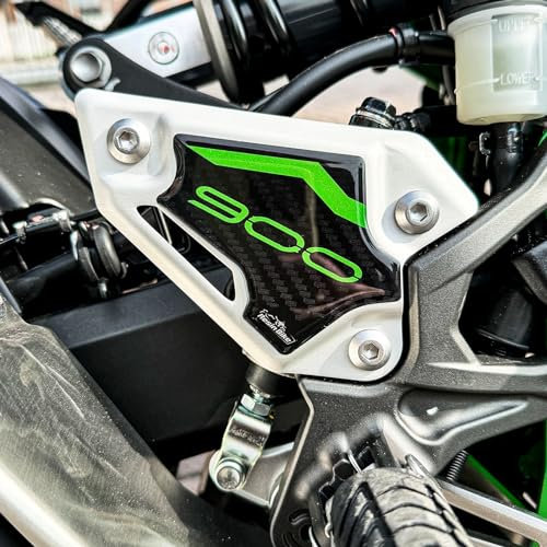 Resin Bike Adhesivos de Moto Compatibles con Kawasaki Z900 2023-2024. Protección Placa de Bienvenida de Choques y Arañazos de Moto. Adhesivo 3D Resinado - Made in Italy
