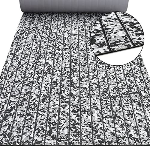 Hzkaicun Eva Tapis Bateau en Mousse Camouflage 240x112cm, Faux Teck Tapis Pont de Bateau, Tapis Bateau Revêtement Sol, Tapis de Sol Piscine, Auto-Adhésif Tapis de Sol Synthétique pour Bateau Yacht