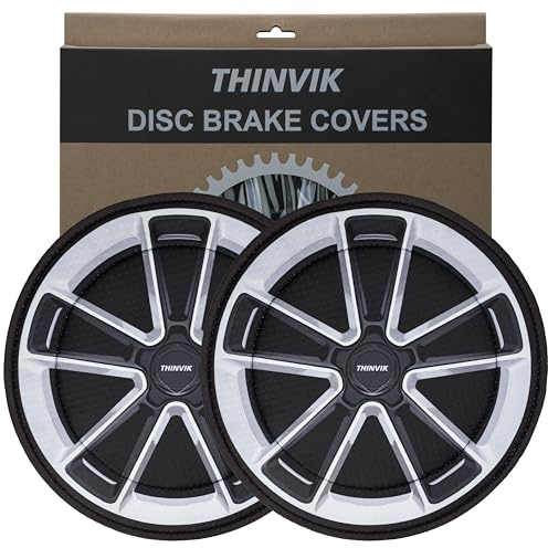 Thinvik Juego de 2 fundas protectoras de neopreno lavables para frenos de disco de bicicleta
