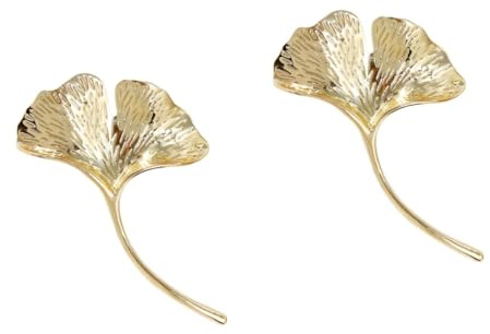 SAFIGLE 2St Ginkgo-Broschen Damen Broschen Schmuck Kleidungsdekor Ginkgo biloba Broschennadel aus Metall Zubehör Schal Stift