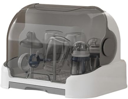 Generisch Aufbewahrungsbox Mit Deckel Für Babyflaschen, Babyflaschen Trockenständer, Abtropfgestell Für Babyflaschen, Wäscheständer Für Babyflaschen, Flaschen-Wäscheständer Für Kleinkinderflaschen
