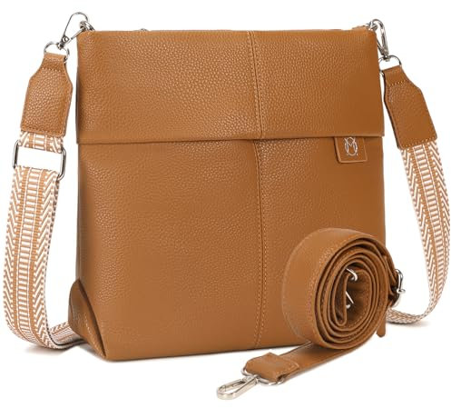 Myhozee Umhängetasche Damen Mittelgroß Handtasche - Klein Crossbody Bag PU Leder mit 2 Gurt, Schultertasche Tasche Damenhandtasche Uni mit Breitem Gurt für Frauen Damen
