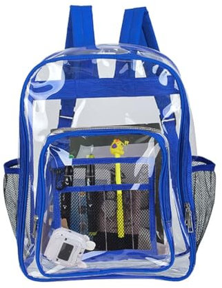 FUXIU Schulrucksack, College-Rucksack für Teenager, Studenten, Unisex, Reise-Tagesrucksack, Blau/Schwarz/Violett/Grau, blau, L