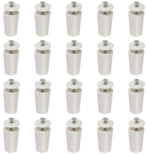 Lot de 20 butées pour volets roulants, 41 mm x 21 mm, limiteurs de volets roulants, fixations de rechange pour volets roulants, fixations de matériel tampon pour meubles, fenêtre, butées de rideaux à