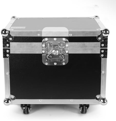 HOLDLAMP 42 * 38 * 36cm Flightcase für 4 Stück Moving-Head-LED-Bühnenlichter mit eingebauten Rädern und einziehbarem Tragegriff für einfache Lagerung und Transport der Partylichter