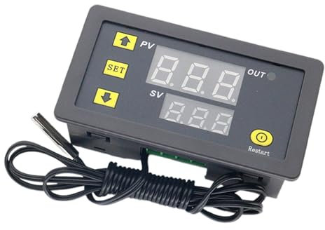 Furtryvl Microcomputer Temperature Controller - LED Display Temp Controller Thermostat Sensor Switches | Relay Control Board Versatile Temperature Control Meter for Home Commercial Use