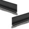 HOHOVYVY Lot de 2 joints à brosse pour porte coulissante, 100 cm, bande d'étanchéité avec pinceau pour isolation phonique, étanche à la poussière (noir)