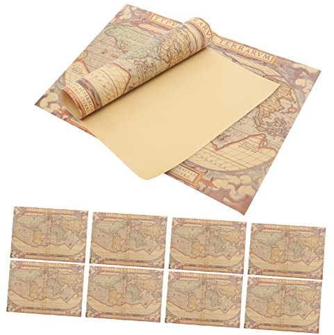 JEWEDECO Geschenkpapier Vintage Retro Blumenstrauß-geschenkpapier Buch-geschenkpapier 10 Stück Für Bastelarbeiten Verpacken