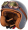 Retro Motorrad Jethelm, ECE Zertifiziert Open Face Herren Damen Helm, Mit Brille Herausnehmbares Innenfutter Abs-Schale Kombiniert Eps-Pufferschicht, Ideal als Scooter Chopper D,M=(57-58CM)