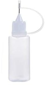 Flacons compte-gouttes vides en plastique de 5/10/20/30/50 ml, flacon compte-gouttes de précision, outil de quilling, applicateur d'aiguille à pointe vide (30 ml)