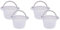 Toolvvik Lot de 4 paniers de rechange pour skimmer de piscine - Paniers de skimmer pour piscines hors-sol à travers le mur